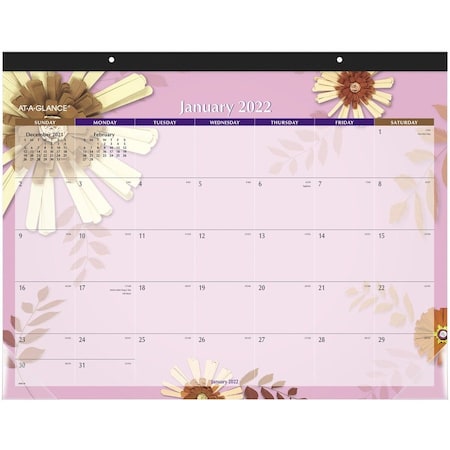 At-A-Glance Calendar, Dskpd, Pprflr, 22X17 AAG5035